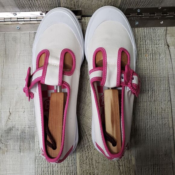 Vans x Barbie™ Style 93 DX Mary Jane Skate Shoe - White Womens 8 Excellent Cond. - Picture 7 of 12